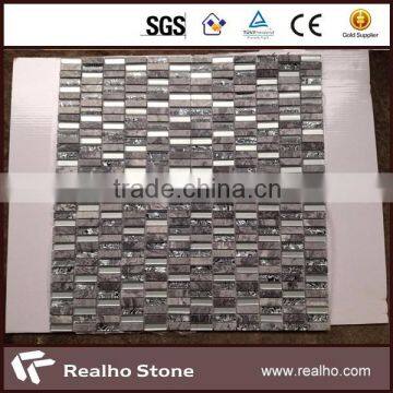 glass mix stone mosaic tile