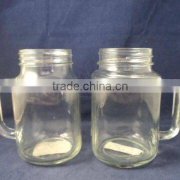 Glass Drinking Tumbler with Handle