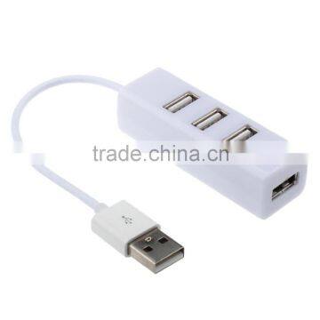 USB HUB High Speed 4 Port Four Port USB 2.0 Hub Splitter Cable Adapter for Laptop PC Wholesales Black / White