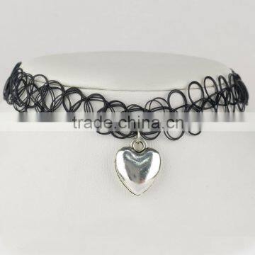 Tattoo Sun Moon Choker Necklace Grunge 90s 1990s Festival Summer photo-6