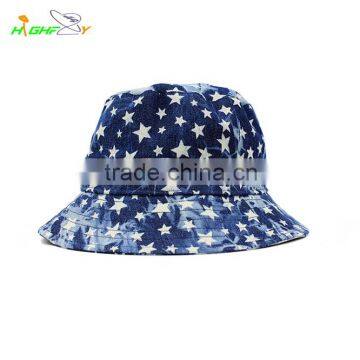 wholesale/top quality contton twill customize design printed fisherman cap/bucket cap