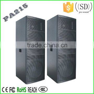 dual 15 inch 3-way passive speaker sound system for hall disco pro audio PA215