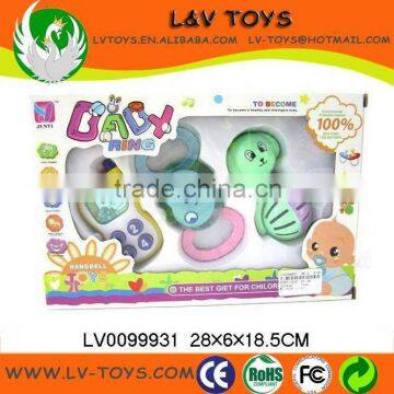 3 PCS Promotional GIift Toy Of Baby Bell Rattle For Kids