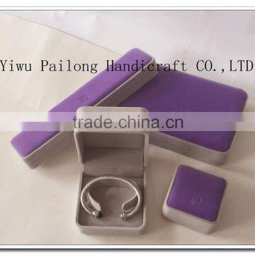 Flocking Jewelry Boxes Purple Jewelry Packing Wholesale Box Equitable Price