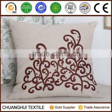 High Quality Embroidery Linen Cotton Cushion for Chair photo-4