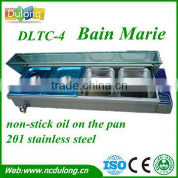 New on sale 4 pans variable heat bain marie showcase