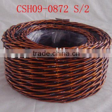 willow basket for garden or plant