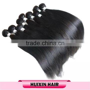 Double weft Cheap factory price natural color grade 7a virgin human hair raw unprocessed straight