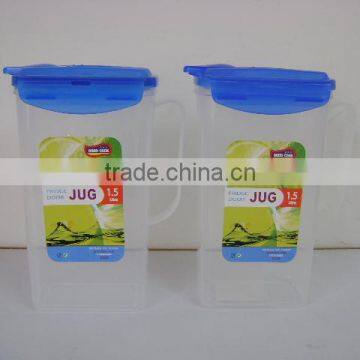 1.5L plastic fridge door jug with lid and handle #TG22710