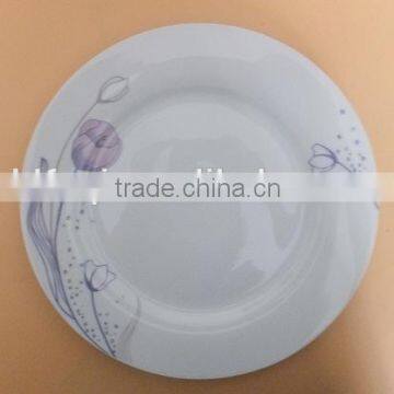 10.5'' ceramic dinner plates dishes for restaurant custom logo porcelain round dinner plates