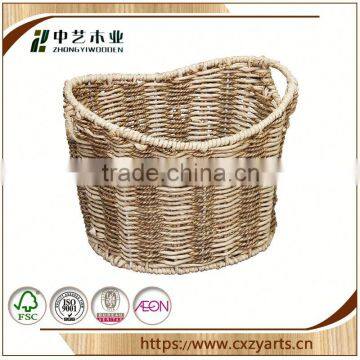 2016 new design china factory inexpensive wicker basket no handles