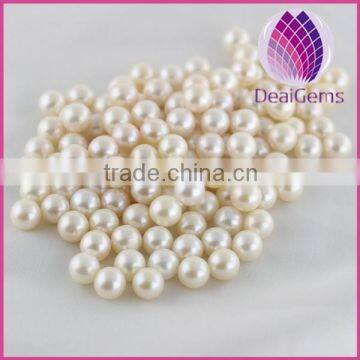 AAAA grade 5-6mm half drilled round freshwater pearl