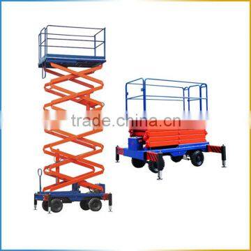 Mobile electric scissor lift, 12m hydraulic lift table for sale