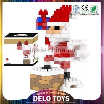 Fast Selling Products Wholesale Plastic Diamond Blocks Assemble Toys Christmas Santa Claus Loz Bricks DE0260059