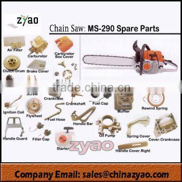 MS290 complete sets spare parts gasoline chain saw