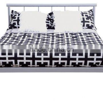 Metal double bed design furniture For Australia