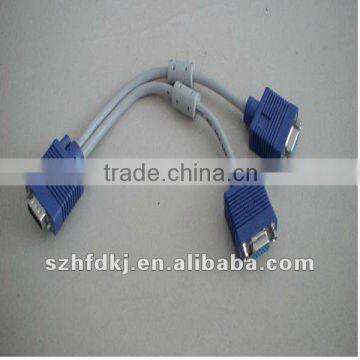 wholesale splitter cable 2 female 1 male vga to vga cable