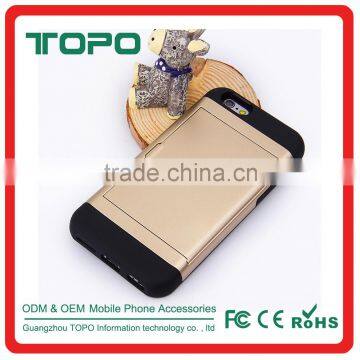Korea Fresh Design Candy Color Phone Case for Iphone 6 6s 7 Plus Tpu pc With Card photo-2