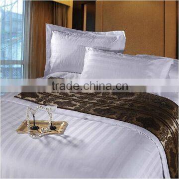 Wholesale Cheap White Dobby Stripe Bed Sheets