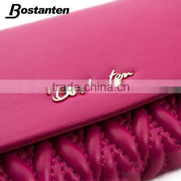 Rose Red Fashion Trendy Women Wallet Purse Hand Bags Leather photo-4