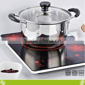 Fashion Double Bottom Stainless Steel Soup Pot,healthy Double Wall Vacuum Soup Pot,factory Stockpot Soup Pot&milk Pot With Cover photo-6