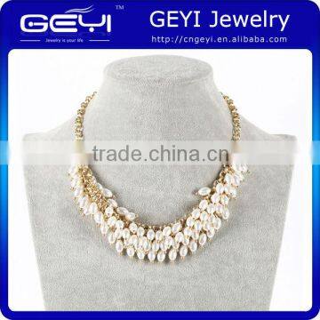 Fashion latest design pearl necklace Opulent Faux Pearl Necklace