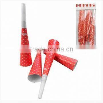 NEW Kids Party Favors Noise Maker Party Accessories Yellow Polka Dot Party Horns photo-2