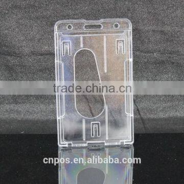 Big Leather id Badge Holder for Hanging Display photo-2