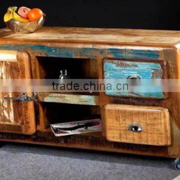 Recycled wood TV Unit