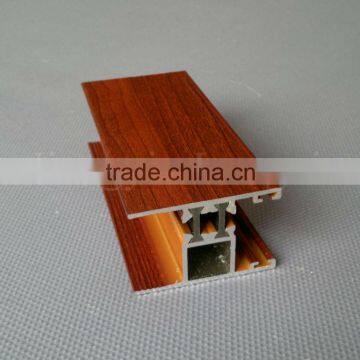 High Quality Wooden Printing Aluminuium Sliding Window Profiles