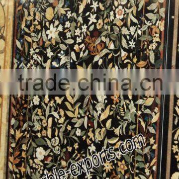 Rectangular Marble Pietra Dura Dinning Inlay Table Top