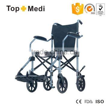 Manual lightweight Outside Handicapped Travel Wheelchair/Silla de ruedas para viaje