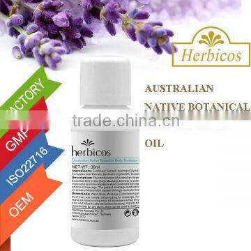 Australian native botanical body massage green oil for men massage oil name