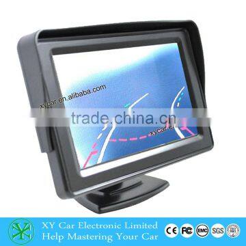 4.3inch 12V car lcd tft rearview monitor with 2video input XY-2036