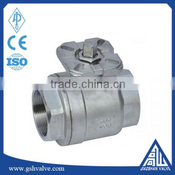 2pc stainless steel cf8m mini ball valve with ISO flange