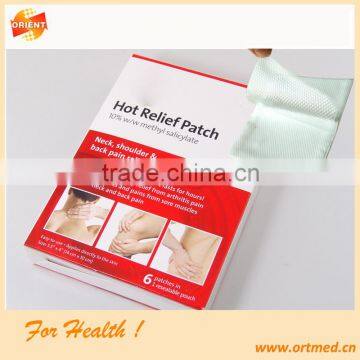 medical hot relief patch with CE appproved