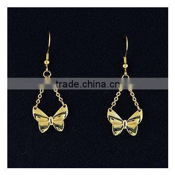 Earrings With Butterfly Drop for Wholesale