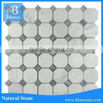 China octagon Oriental White marble mosaic tiles for floor