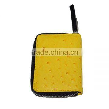 2015 Fashion Oostrich Leather Zipper Wallet photo-2
