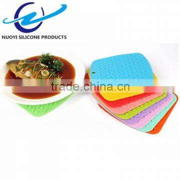 Kitchen Accessories Silicone Placemat Square Table Coaster Non-slip Dinner Cushion Square Pot Holder