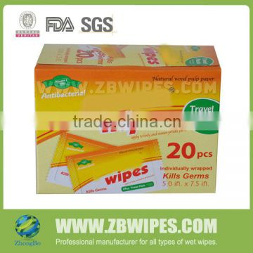 Individual Pack Wipes Kill Germs Wet Tissue