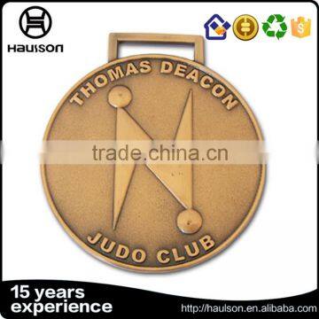 Wholesale Custom Diecast Soft Enamel Zinc Alloy Plating Gold Championship Judo Sport Medal With Ribbon photo-4