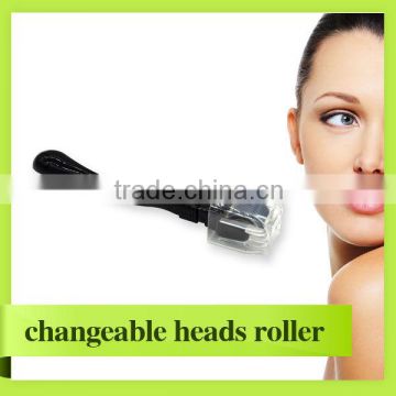 360 degree roating changeable heads 600 pins stainless dermaroller micro derma roller for skin care