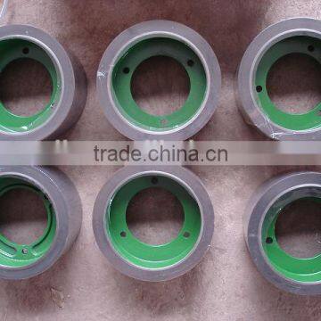 4 inch brown SBR rice rubber roller for grain thresher