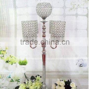 80cm bulk wedding table centerpiece 5 arms crystal