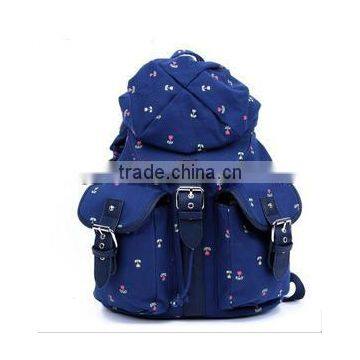 Small flower printed backpacks