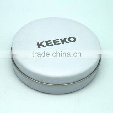 Round shape box for cosmetic,blush tin box,cosmetic packaging box