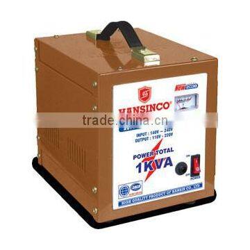 Hansinco Voltage Stabilizer 1KVA Single Phase Input 60V-240V, 90V-240V, 140V-240V. Output 110V-220V