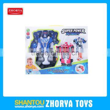 Action figure deformation robot deformation toy robot for kids gift intelligent boy's deforming plastic robot