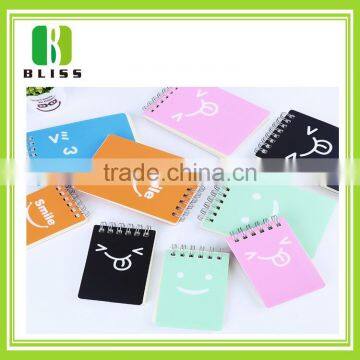 Good quality Cheap Bulk plastic cover spiral notebook